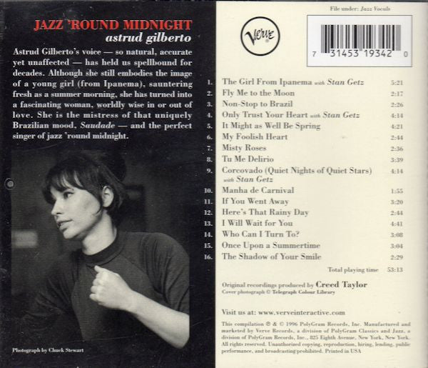 Astrud Gilberto : Jazz 'Round Midnight (CD, Comp)