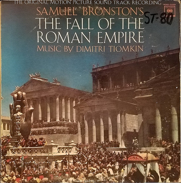 Dimitri Tiomkin : The Fall Of The Roman Empire ( Original Motion Picture Soundtrack) (LP, Album, Mono)