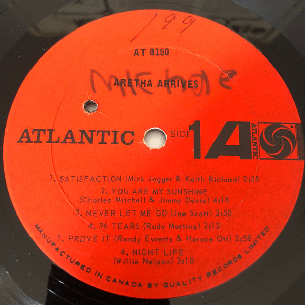 Aretha Franklin : Aretha Arrives (LP, Album, Mono)