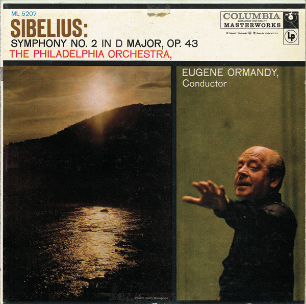 Jean Sibelius / The Philadelphia Orchestra, Eugene Ormandy : Symphony No. 2 In D Major, Op. 43 (LP, Mono)