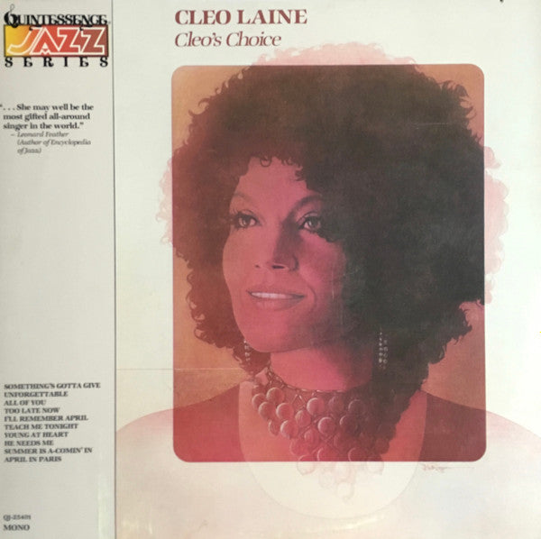 Cleo Laine : Cleo's Choice (LP, Mono)