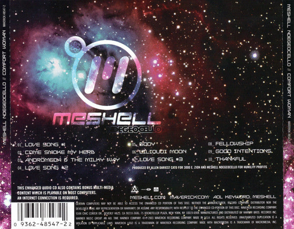 Me'Shell NdegéOcello : Comfort Woman (CD, Album, Enh)