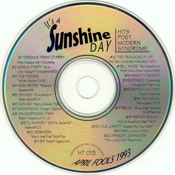 Various : It's A Sunshine Day / April Fools 1993 (CD, Comp, Promo)