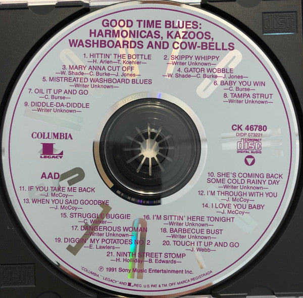 Various : Good Time Blues: Harmonicas, Kazoos, Washboards & Cow-Bells (CD, Comp, Mono, RM)