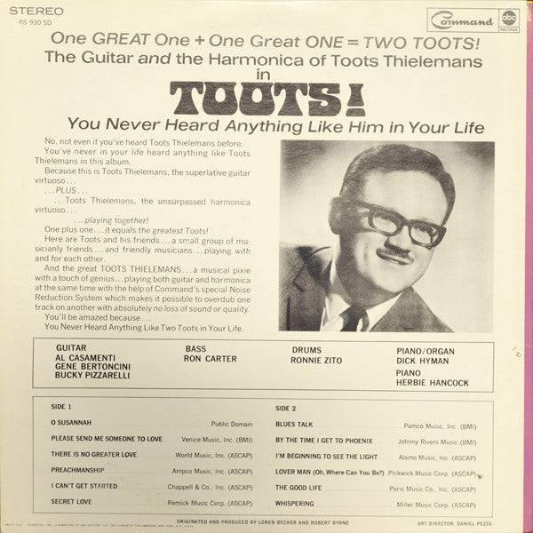Toots Thielemans & His Orch.* : Toots (LP, Album)