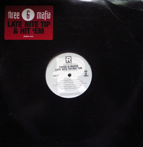 Three-6-Mafia* : Late Nite Tip / Hit 'Em (12", Promo)