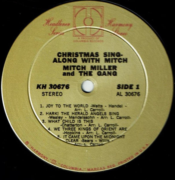 Mitch Miller & The Gang* : Christmas Sing-Along With Mitch (LP, Album, RE)