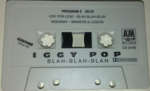 Iggy Pop : Blah-Blah-Blah (Cass, Album)