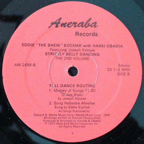 Eddie Kochak With Hakki Obadia Featuring Youssef Kassab : Strictly Belly Dancing - The 2nd Volume (LP)