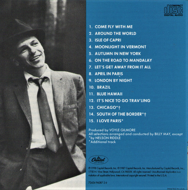 Frank Sinatra : Come Fly With Me (CD, Album, Mono, RE, RM, EMI)
