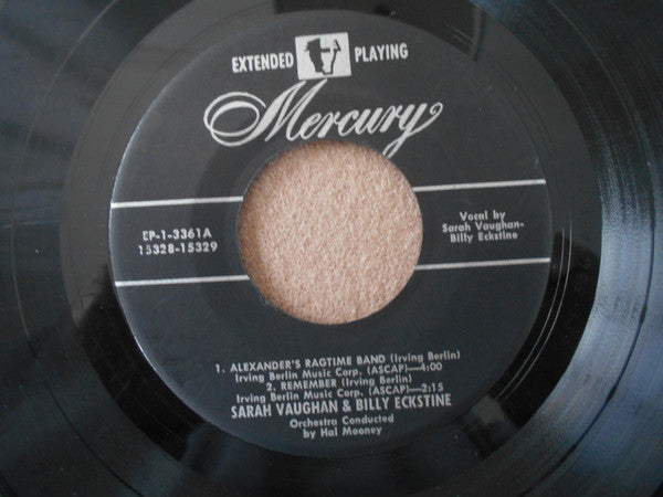 Billy Eckstine & Sarah Vaughan : Sing The Best of Irving Berlin Vol. 1 (7", EP)