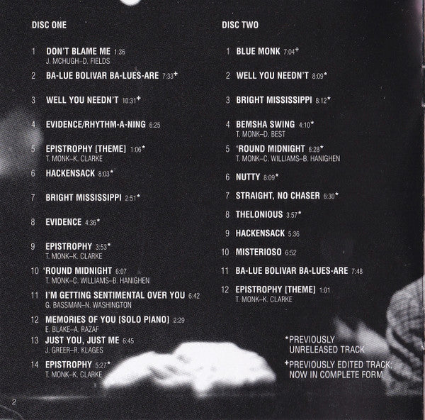 Monk* : Live At The Jazz Workshop - Complete (2xCD, Album, RE, RM, Bon)
