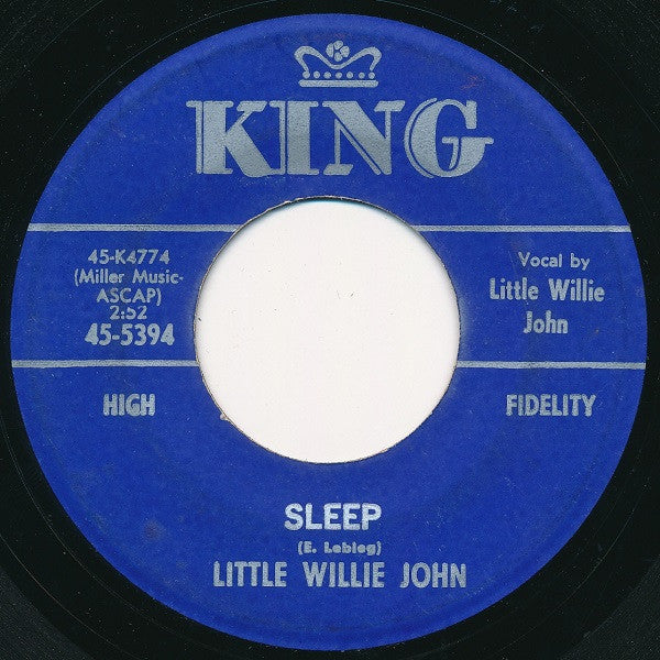 Little Willie John : Sleep / There's A Difference (7")