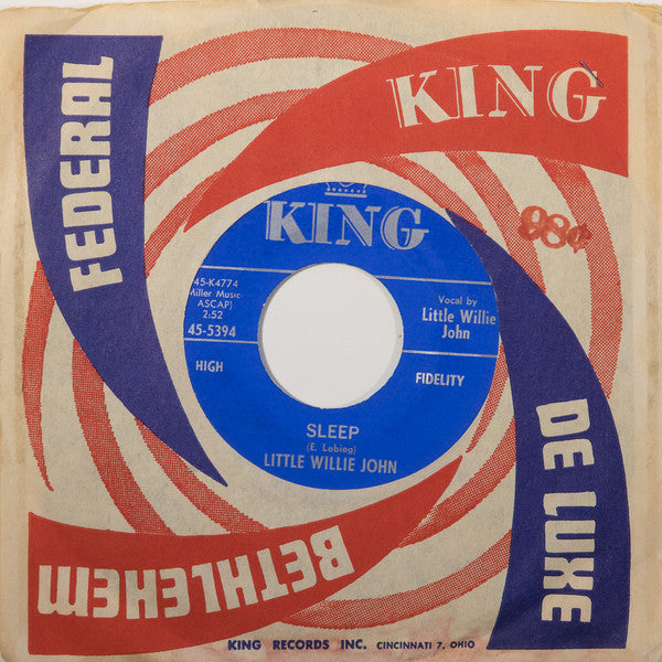 Little Willie John : Sleep / There's A Difference (7")
