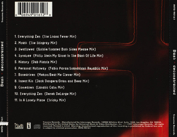 Bush : Deconstructed (CD, Album)