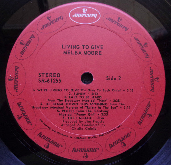 Melba Moore : Living To Give (LP, Album)
