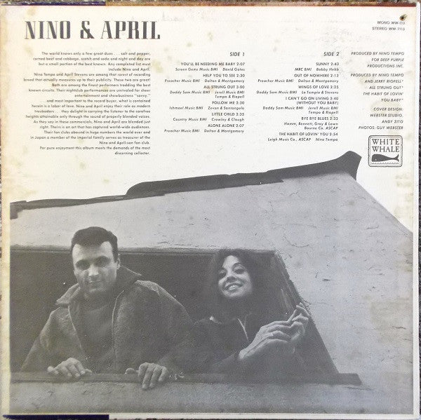 Nino & April* : All Strung Out (LP, Album, Mono, Pit)