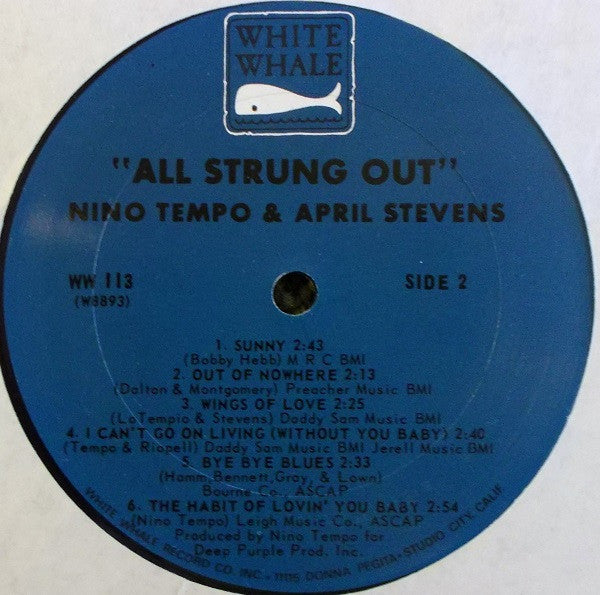 Nino & April* : All Strung Out (LP, Album, Mono, Pit)