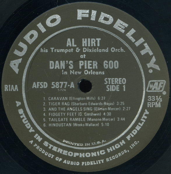 Al Hirt : Swingin' Dixie! (At Dan's Pier 600 In New Orleans) (LP, Album, Bla)