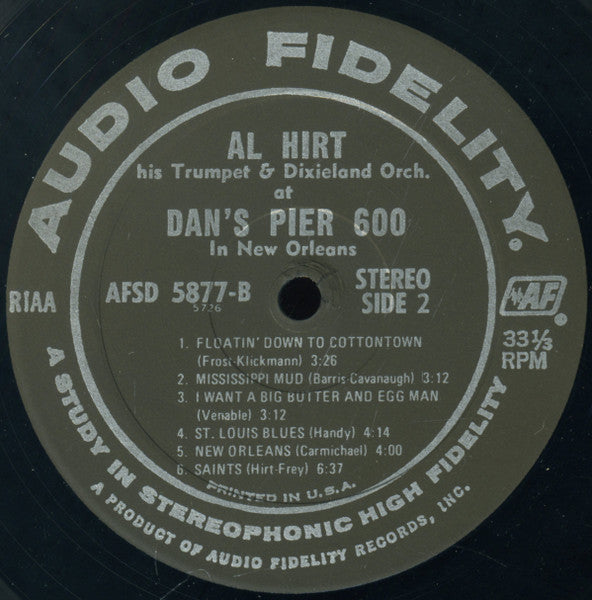 Al Hirt : Swingin' Dixie! (At Dan's Pier 600 In New Orleans) (LP, Album, Bla)