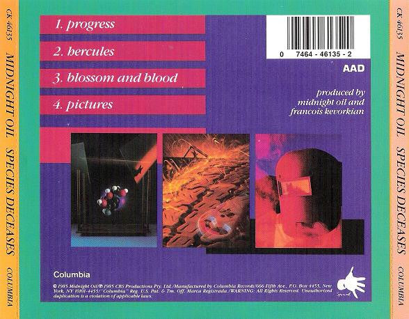 Midnight Oil : Species Deceases (CD, EP, RE)