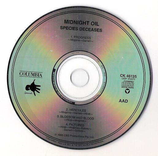 Midnight Oil : Species Deceases (CD, EP, RE)