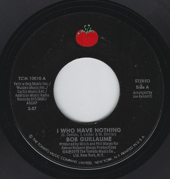 Robert Guillaume : I Who Have Nothing / The Streets Are Filled With Dancing (7")