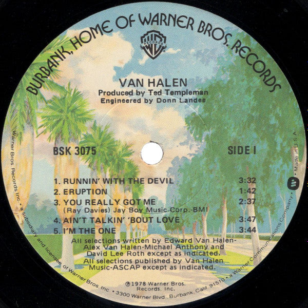 Van Halen : Van Halen (LP, Album, Los)
