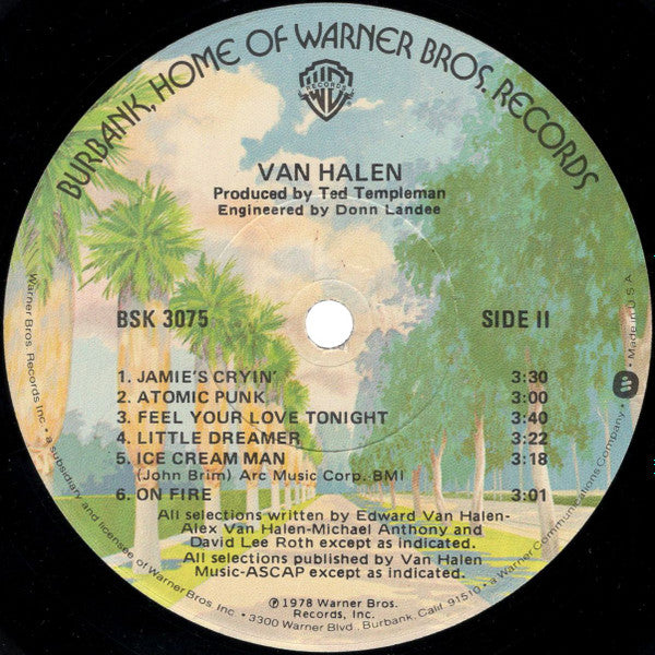 Van Halen : Van Halen (LP, Album, Los)