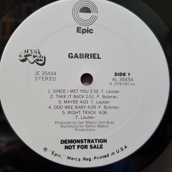 Gabriel (27) : Gabriel (LP, Album, Promo)
