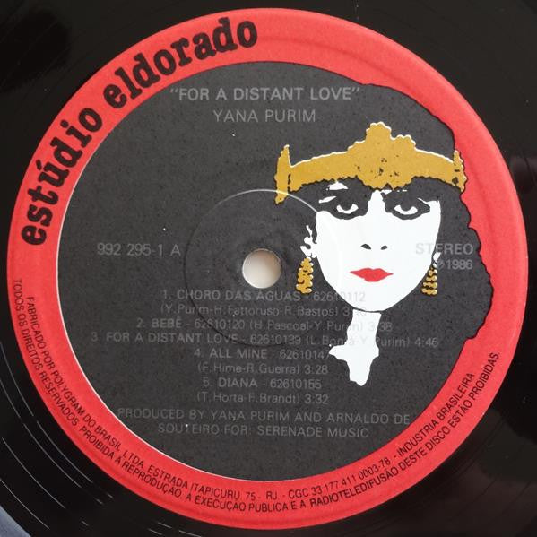 Yana Purim , Special Guests Luiz Bonfá and Airto Moreira : For A Distant Love (LP, Album)