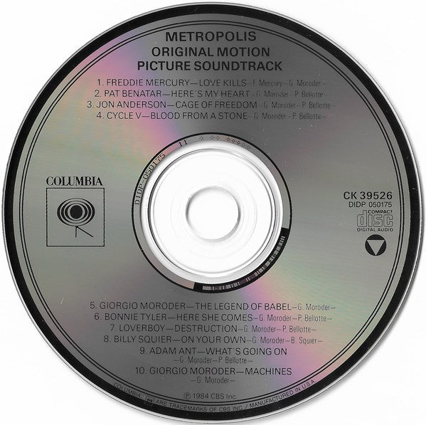 Various : Metropolis (Original Motion Picture Soundtrack) (CD, Album)