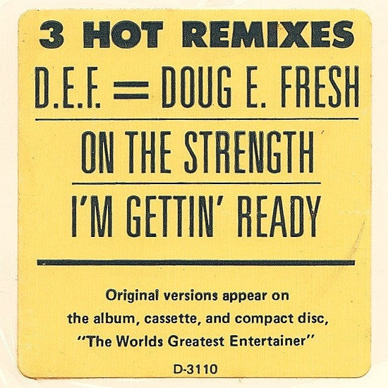 Doug E. Fresh And The Get Fresh Crew : D.E.F. = Doug E. Fresh (12")