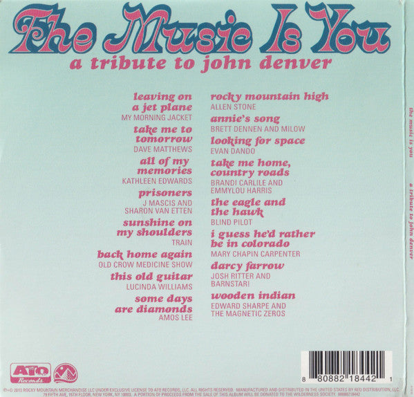 Various : The Music Is You: A Tribute To John Denver (CD, Album)
