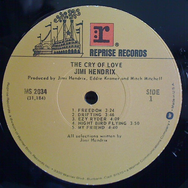 Jimi Hendrix : The Cry Of Love (LP, Album, RE, WEA)