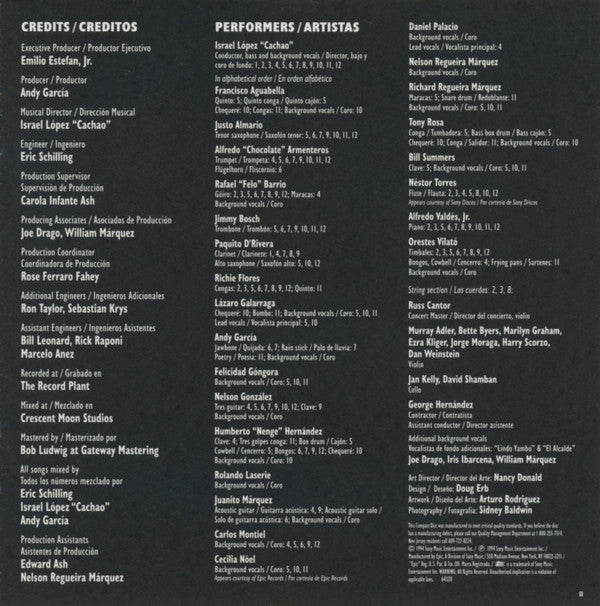 Cachao : Master Sessions Volume I (CD, Album)