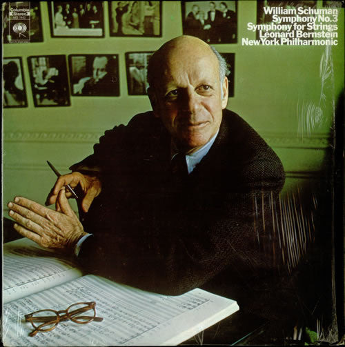 William Schuman - Leonard Bernstein, New York Philharmonic : Symphony No. 3 / Symphony For Strings (LP, Album)
