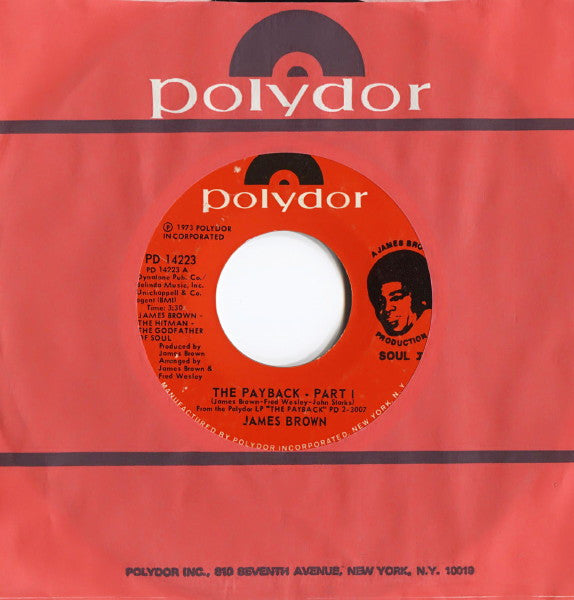 James Brown : The Payback (7", Single, Styrene, Ric)