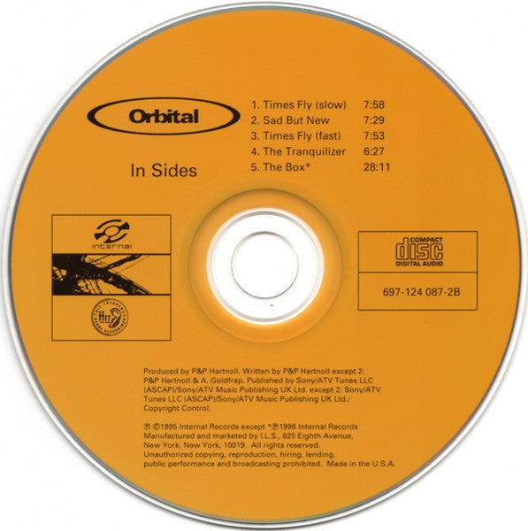 Orbital : In Sides (CD, Album + CD, Comp + Ltd)
