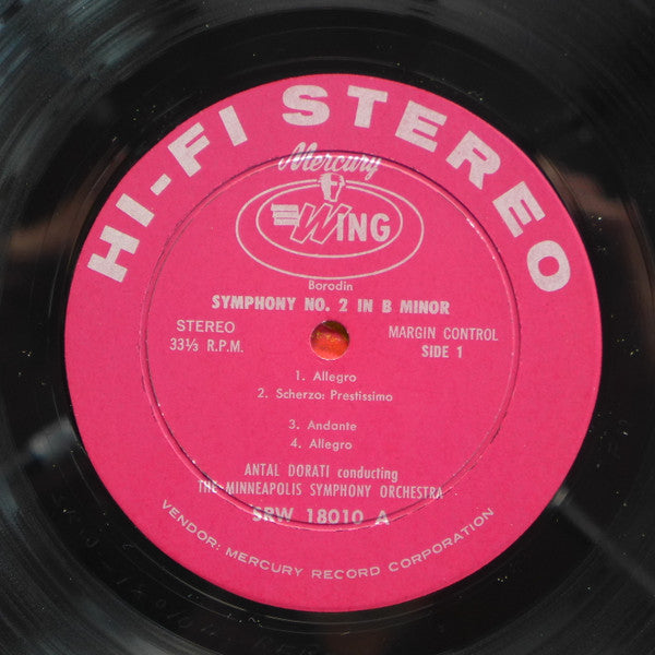 Igor Stravinsky ,  Alexander Borodin, Antal Dorati / Minneapolis Symphony Orchestra : The Firebird Ballet Suite / Symphony No.2 (LP, RE)