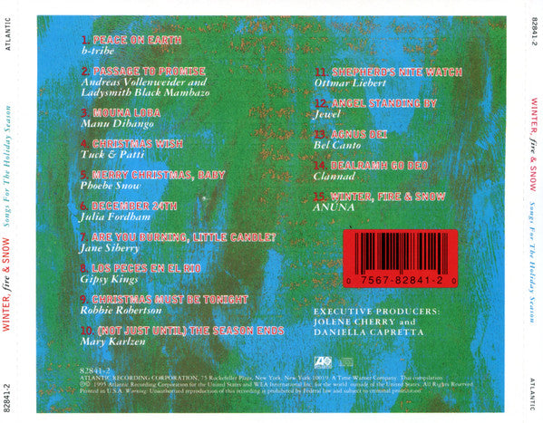 Various : Winter, Fire & Snow - Songs For The Holiday Season (CD, Comp)
