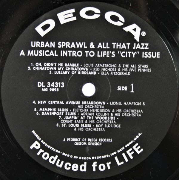 Various : Urban Sprawl & All That Jazz (LP, Album, Comp)