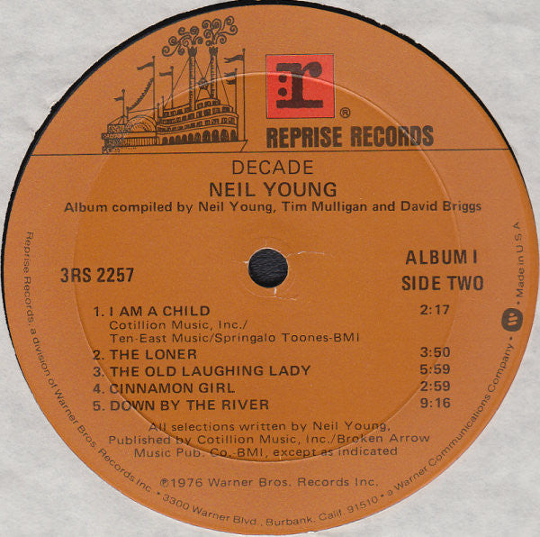 Neil Young : Decade (3xLP, Album, Comp, Mon)