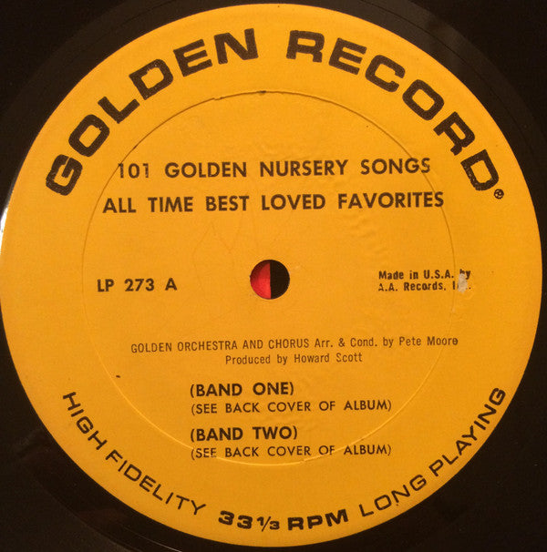Golden Orchestra And Chorus : 101 Golden Nursery Songs - All Time Best Loved Favorites (LP)