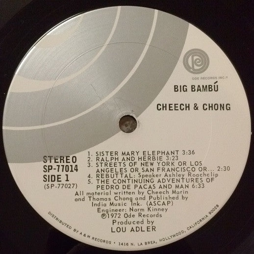 Cheech & Chong : Big Bambú (LP, Album, San)