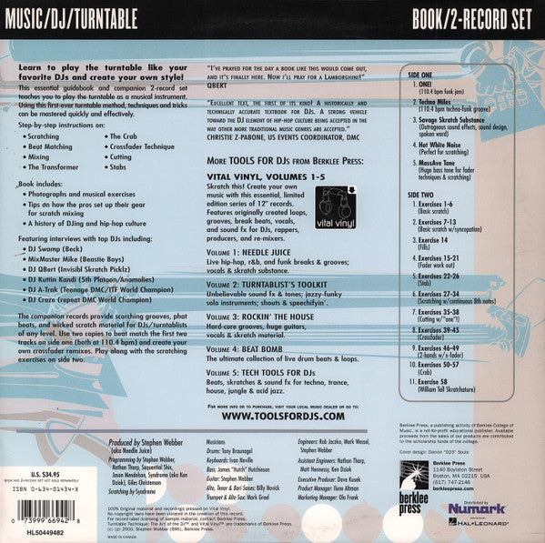 Stephen Webber : Turntable Technique (The Art Of The DJ) (2xLP, Album)