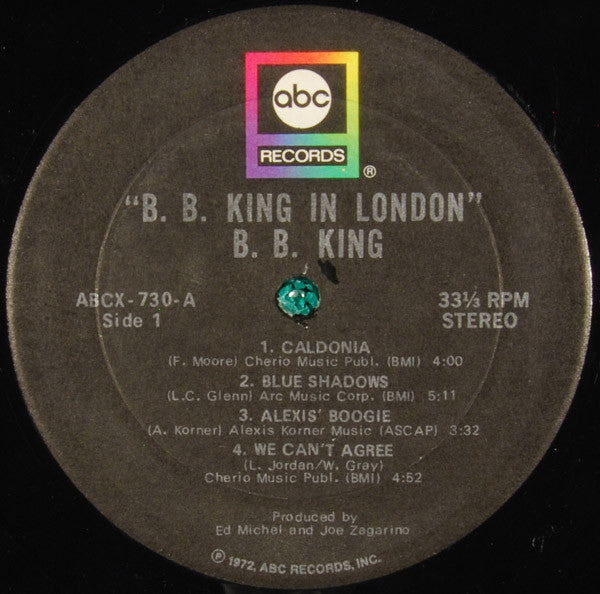 B.B. King : B.B. King In London (LP, Album, RP, Tru)