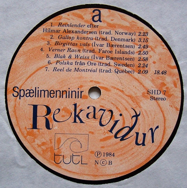 Spælimenninir : Rekaviður (LP, Album)