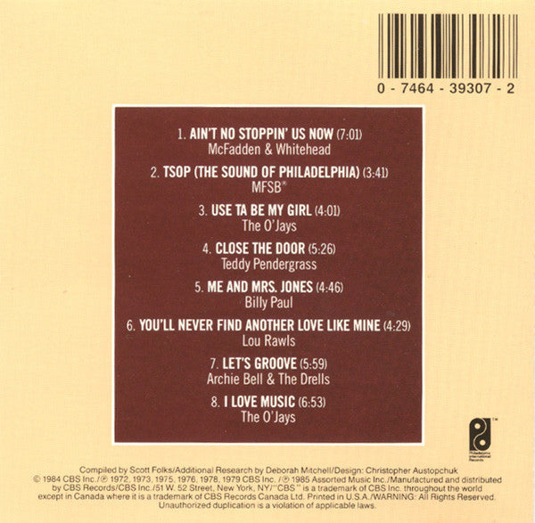 Various : Ten Years Of # 1 Hits (A Decade Of Hits - Philly International's Greatest) (CD, Comp, RE, JVC)