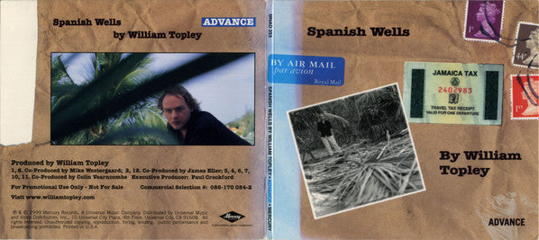 William Topley : Spanish Wells (CD, Album, Promo)